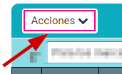 Iconos habituales. Acciones Listado