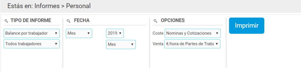 Buscador Informes Personal