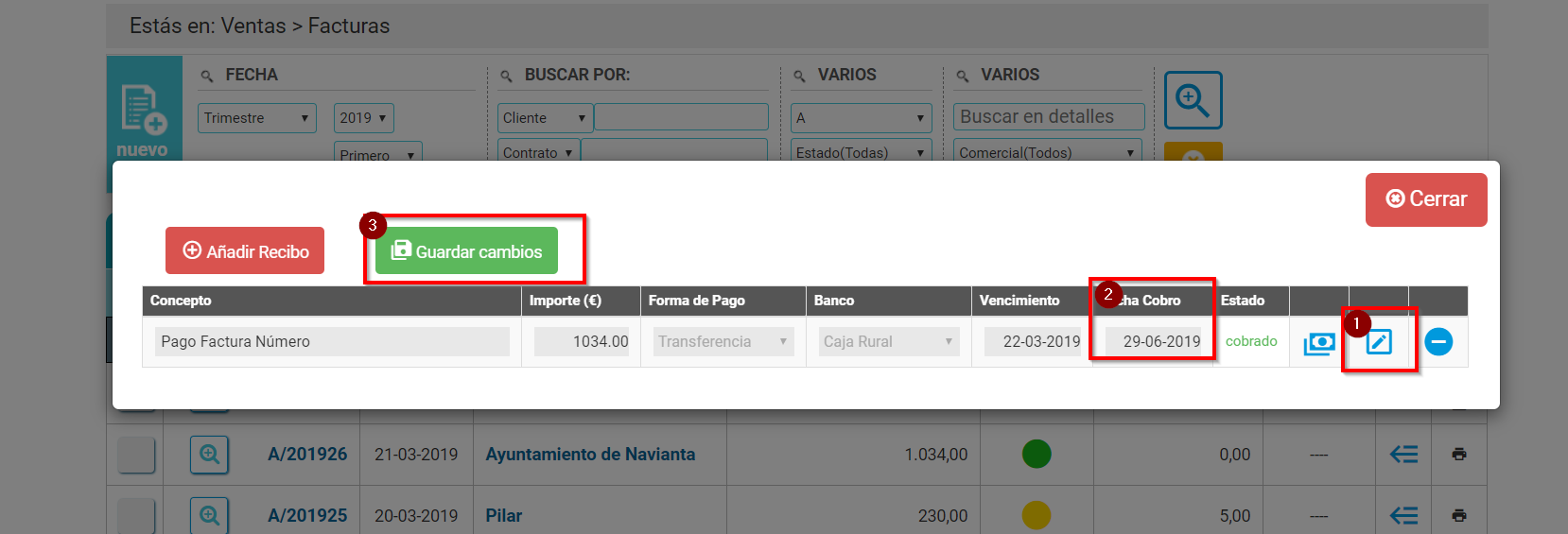 Preguntas Frecuentes Como borrar recibo