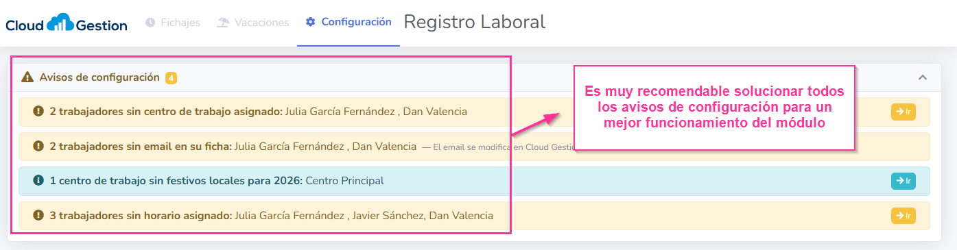 Como configurar el Módulo de Registro Horario