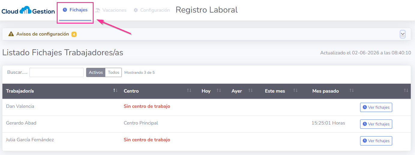 Como configurar el Módulo de Registro Horario