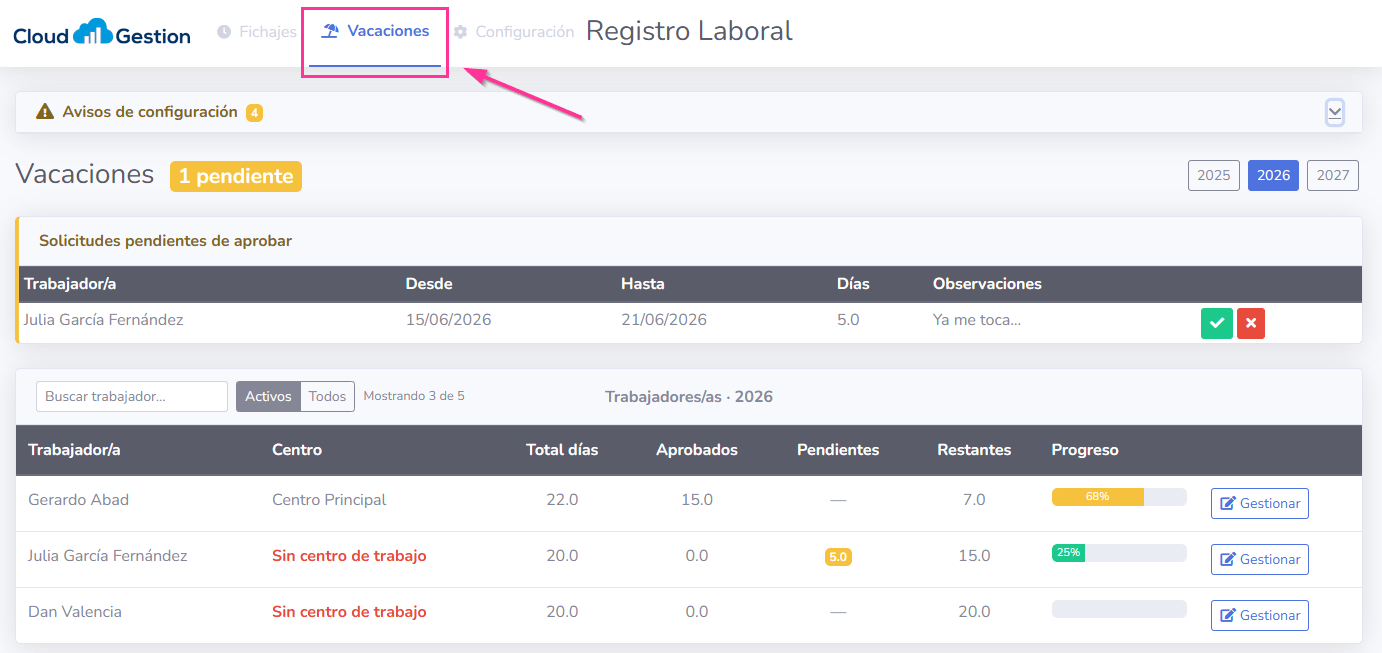 Como configurar el Módulo de Registro Horario